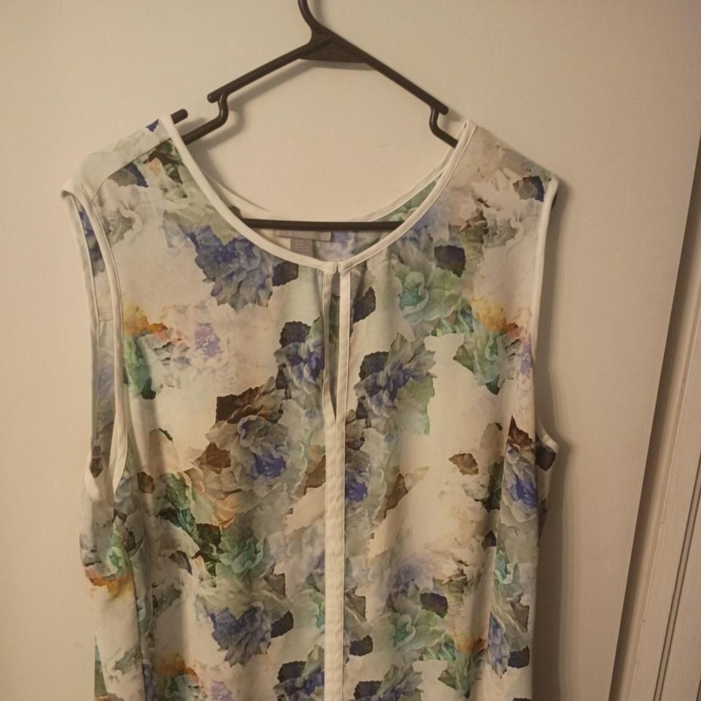 Saint Tropez multicolored floral blouse Size 18